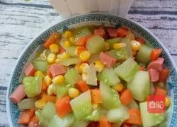 素炒五彩布丁菜的做法图解7