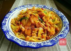 五花肉菜花香锅的做法图解11