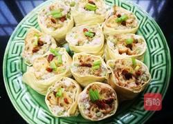 肉末油條千張卷的做法圖解12