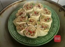 肉末油條千張卷的做法圖解11