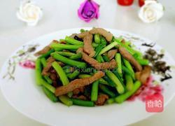 蒜苔肉条的做法图解5