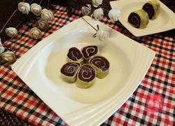 紫薯鸡蛋卷的做法图解9