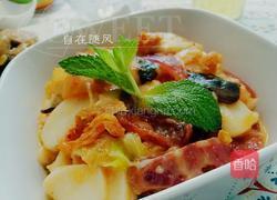 辣白菜炒年糕的做法图解6