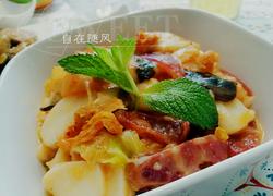 辣白菜炒年糕