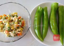 虎皮椒酿五彩土豆泥的做法图解4