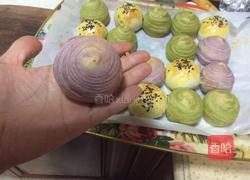 三色蛋黄酥的做法图解13