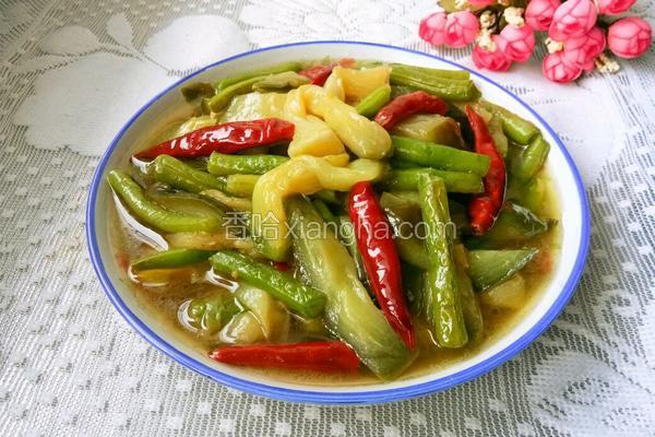 茄子燉豆角
