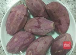 紫薯香蕉卷的做法图解1