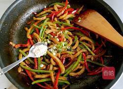 双椒炒牛肚丝的做法图解9