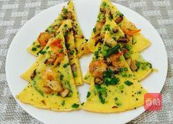 中式~海苔香菇虾仁披萨的做法图解15