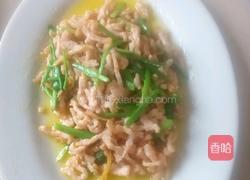 韭菜苔肉丝的做法图解5