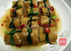 卤水千张肉末卷的做法图解3