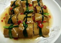 卤水千张肉末卷