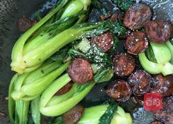 香肠炒上海青的做法图解6
