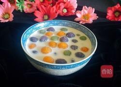 牛奶三色芋圆的做法图解16