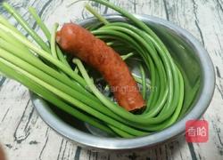 蒜苔炒火腿的做法图解1