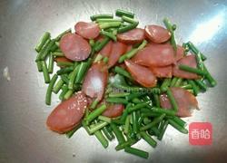 蒜苔炒火腿的做法图解5