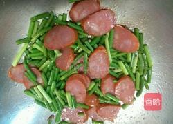蒜苔炒火腿的做法图解6