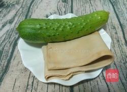 黄瓜拌豆片的做法图解1