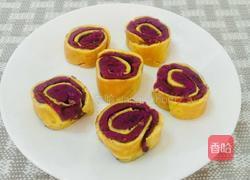 芝士紫薯鸡蛋卷的做法图解10