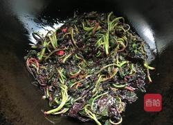 蒜粒炒红苋菜的做法图解3