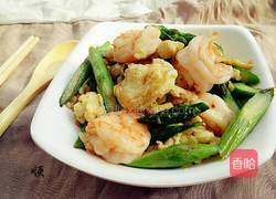 鸡蛋鲜虾炒芦笋的做法图解13