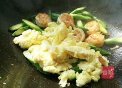 鸡蛋鲜虾炒芦笋的做法图解11