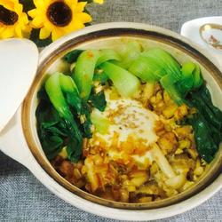 菌菇滑鸡煲仔饭的做法[图]