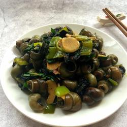 紫苏炒田螺的做法[图]