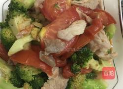 西兰花番茄炒肉的做法图解14