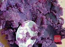 水晶紫薯豆沙包的做法图解4