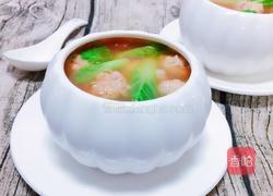 西红柿肉丸汤的做法图解2