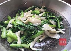 平菇炒青菜的做法图解6