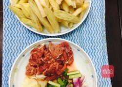 藕尖炒牛肉的做法图解1