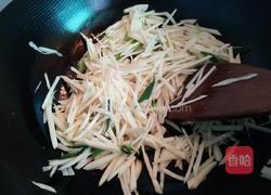 茭白丝炒牛肉的做法图解3