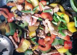 彩椒炒猪肉的做法图解5