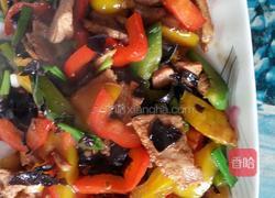 彩椒炒猪肉的做法图解6