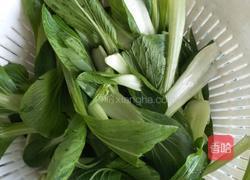 豆饼炒青菜的做法图解1