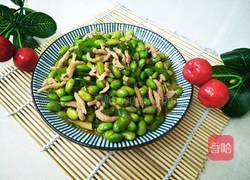 毛豆炒肉丝的做法图解12