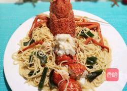 上汤龙虾伊面的做法图解5