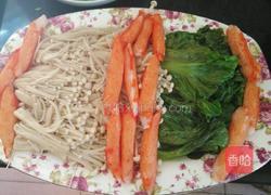 白灼金针菇生菜的做法图解4