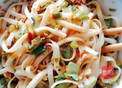 肉末蒜薹包菜打卤面的做法图解6