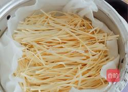 肉末蒜薹包菜打卤面的做法图解2