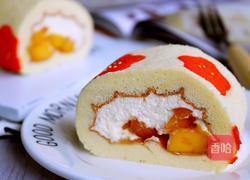 O型芒果蛋糕卷的做法图解22