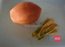 酸奶木瓜的做法图解2