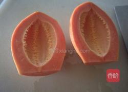 酸奶木瓜的做法图解3