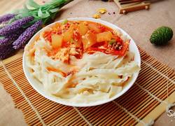 西红柿冬瓜鸡蛋盖浇刀削面