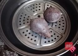 紫薯冰晶粽的做法图解1