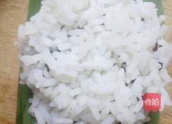 竹叶包饭饼的做法图解4