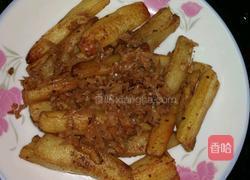 茄子炒萝卜干的做法图解5